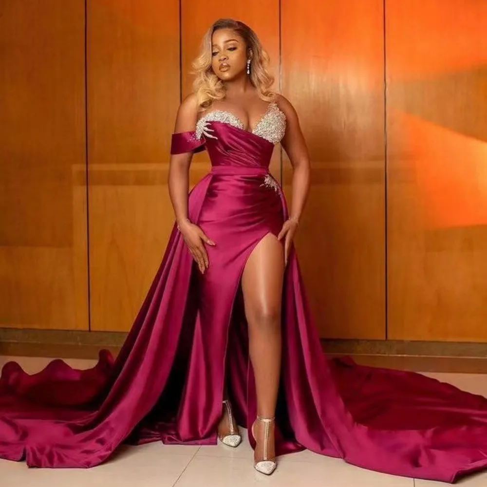 Сексуальные вечерние платья-русалки со съемным шлейфом, прозрачный вырез, боковые разрезы, бусины, Длинные Официальные Женские платья для выпускного вечера, فساساساساسا
Сексуальные вечерние платья-русалки со съемным шлейфом, прозрачный вырез, боковые разрезы, бусины, Длинные Официальные Женские платья для выпускного вечера, فساساساساسا