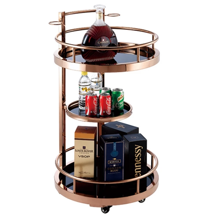 

hotel liquor trolley 3 layer drinks cart wine service trolley cart beverage trolleys for dinner party