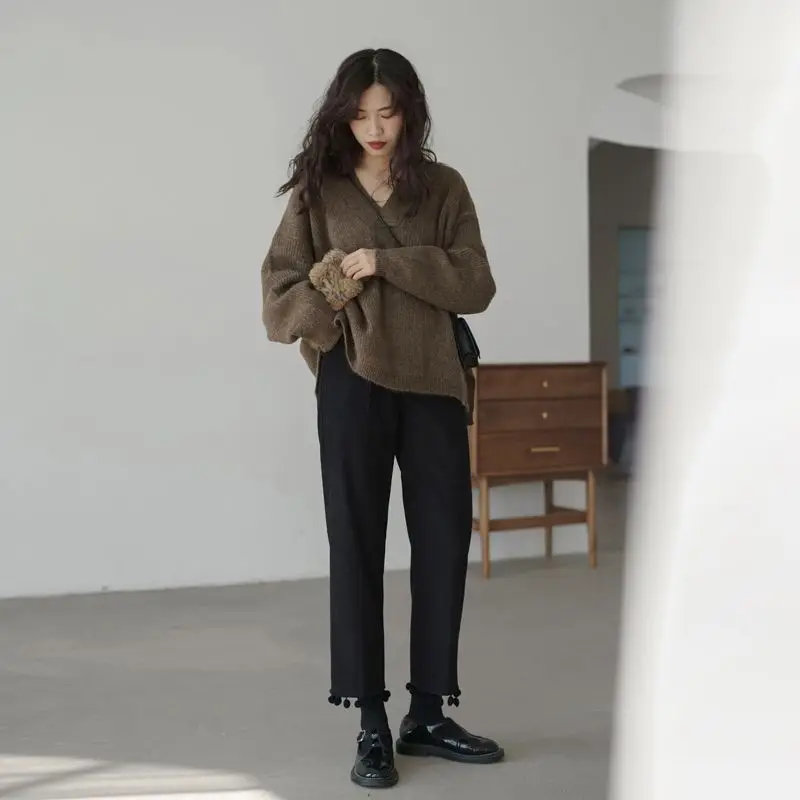 2023 Autumn/Winter New Korean Edition Solid Color Loose Versatile Fashion Sweater
2023 Autumn/Winter New Korean Edition Solid Color Loose Versatile Fashion Sweater