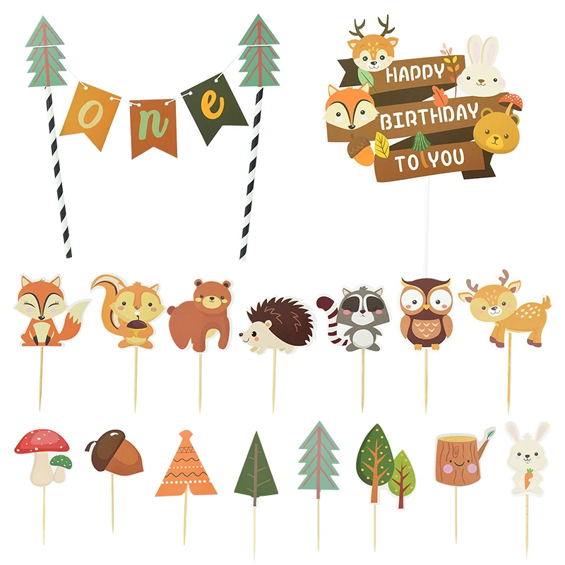 1set Forest Party Animal Cupcake Topper Cartoon Animals Theme Cake Toppers Kids Birthday Party Decoration Baby Shower Supplies
1set Forest Party Animal Cupcake Topper Cartoon Animals Theme Cake Toppers Kids Birthday Party Decoration Baby Shower Supplies