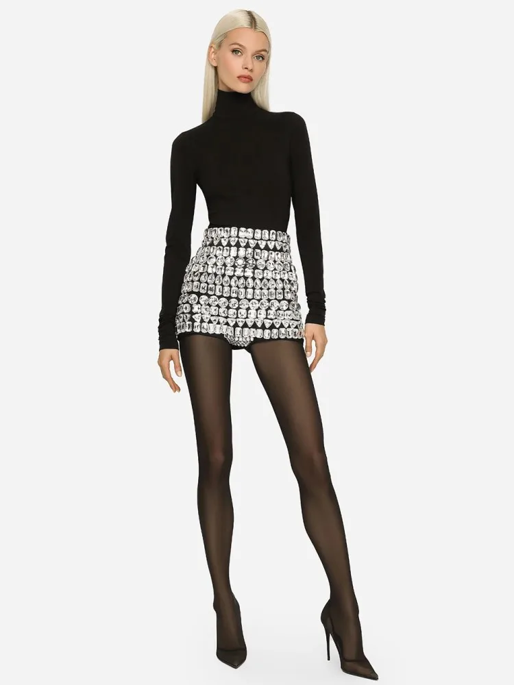 Sexy Luxury Crystal Patchwork Bandage Shorts Women Black Diamonds High Waist Bodycon Shorts Streetwear Evening Club Party
Sexy Luxury Crystal Patchwork Bandage Shorts Women Black Diamonds High Waist Bodycon Shorts Streetwear Evening Club Party