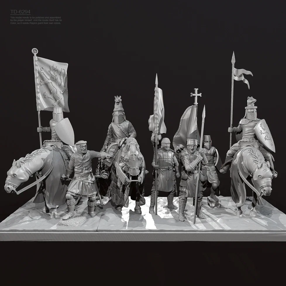 

38mm 50mm Resin model kits figure colorless and self-assembled（3D Printing ) Medieval Soldier TD-6294/3D