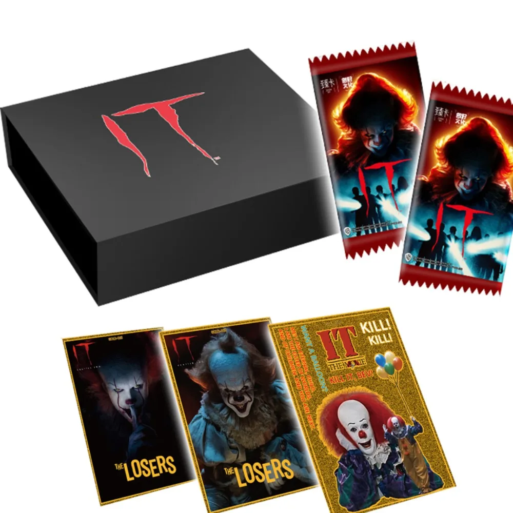 

Horror Clown IT Collection Cards Booster Box Horror Movie Character Peripheral Card Rare Limited Edition Children Birthday Gifts