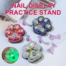5pcs Practice Display Stand + 1pcs Nail Holder Aurora Crystal Showing Shelf False Tips Cute Nail Art Training Tools Manicure
5pcs Practice Display Stand + 1pcs Nail Holder Aurora Crystal Showing Shelf False Tips Cute Nail Art Training Tools Manicure