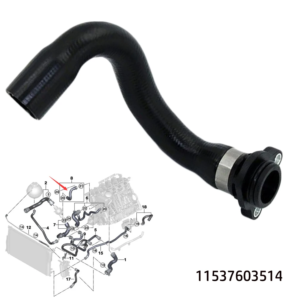 

Brand New Coolant Hose Thermo Coolant Hose N20 N26 N52 N54 N55 Plastic 5 Series F07 F10 Block METAL Flange Upgrad