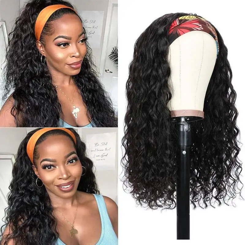 Berry Black Headband Wigs Virgin Brazilian Water Wave Human Hair Wigs Nature 180% Kinky Straight Human Hair Wigs for Black Women
Berry Black Headband Wigs Virgin Brazilian Water Wave Human Hair Wigs Nature 180% Kinky Straight Human Hair Wigs for Black Women