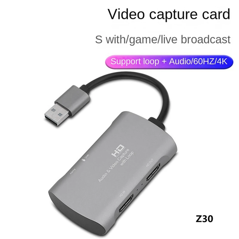 

1 шт.-совместима с USB-картой для видеозахвата, карта для записи в реальном времени для записи игр и прямой трансляции