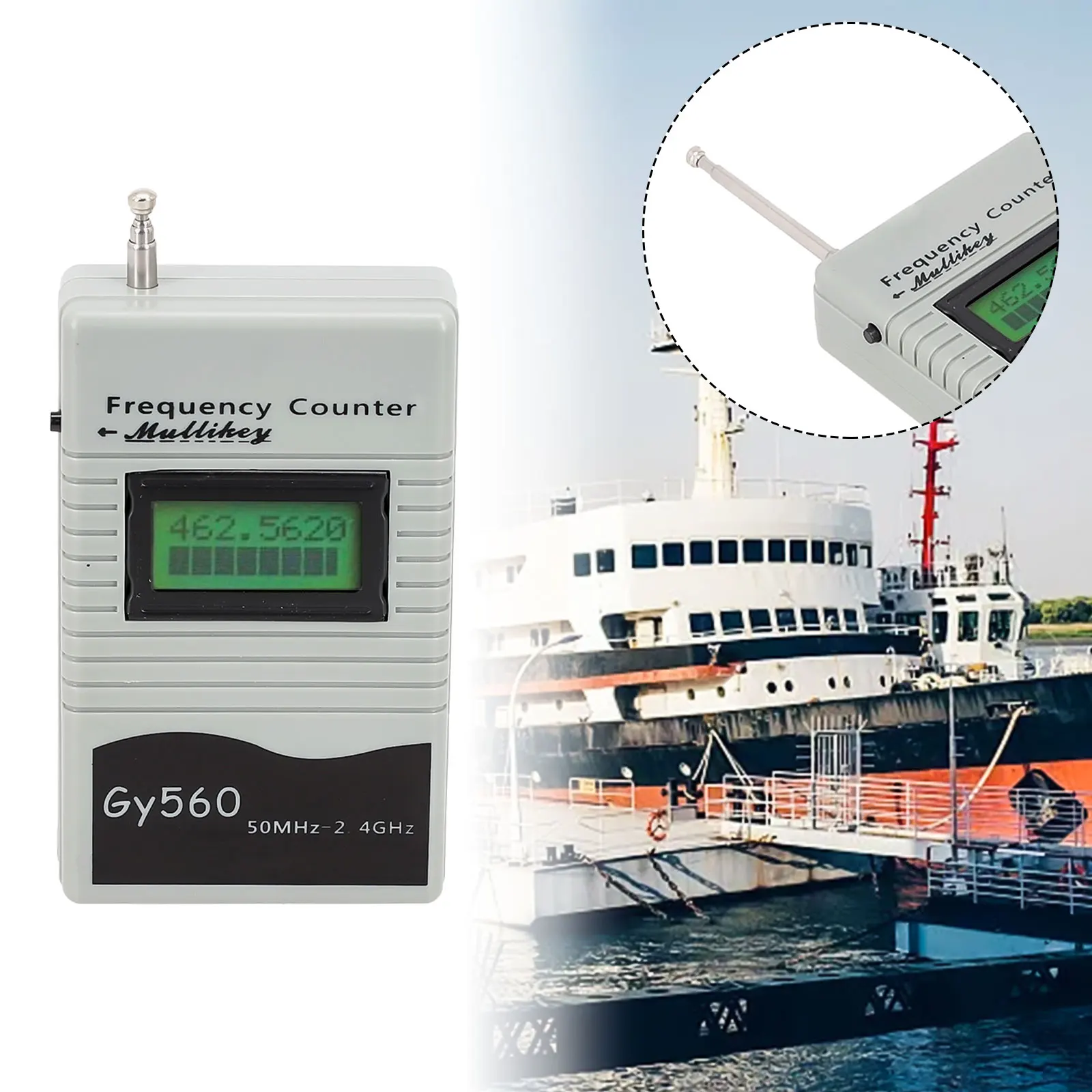 50Mhz To 2400Mhz Frequency Counter Frequency Counter 9V 6F22 Frequency Counter Gray Mini Handheld Gy560 Meter Tester
50Mhz To 2400Mhz Frequency Counter Frequency Counter 9V 6F22 Frequency Counter Gray Mini Handheld Gy560 Meter Tester