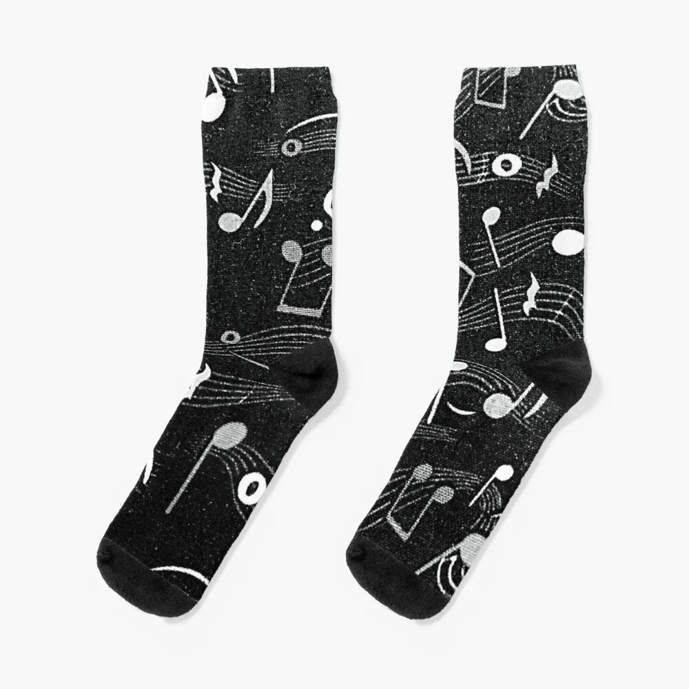 

Musical Notes Socks funny gift cotton christmass gift Stockings Woman Socks Men's