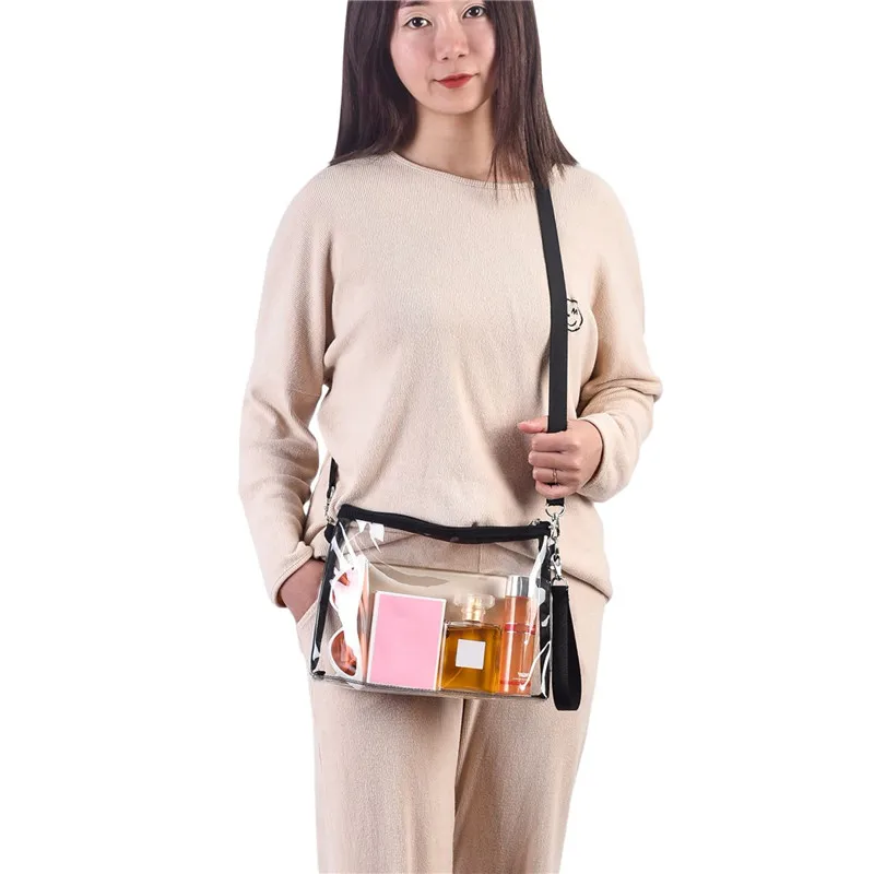 Transparent Crossbody Bags Simple Zipper Mini High Street All-match Couples Fashion Clear Handbags PVC Harajuku Purses Phone Bag
Transparent Crossbody Bags Simple Zipper Mini High Street All-match Couples Fashion Clear Handbags PVC Harajuku Purses Phone Bag