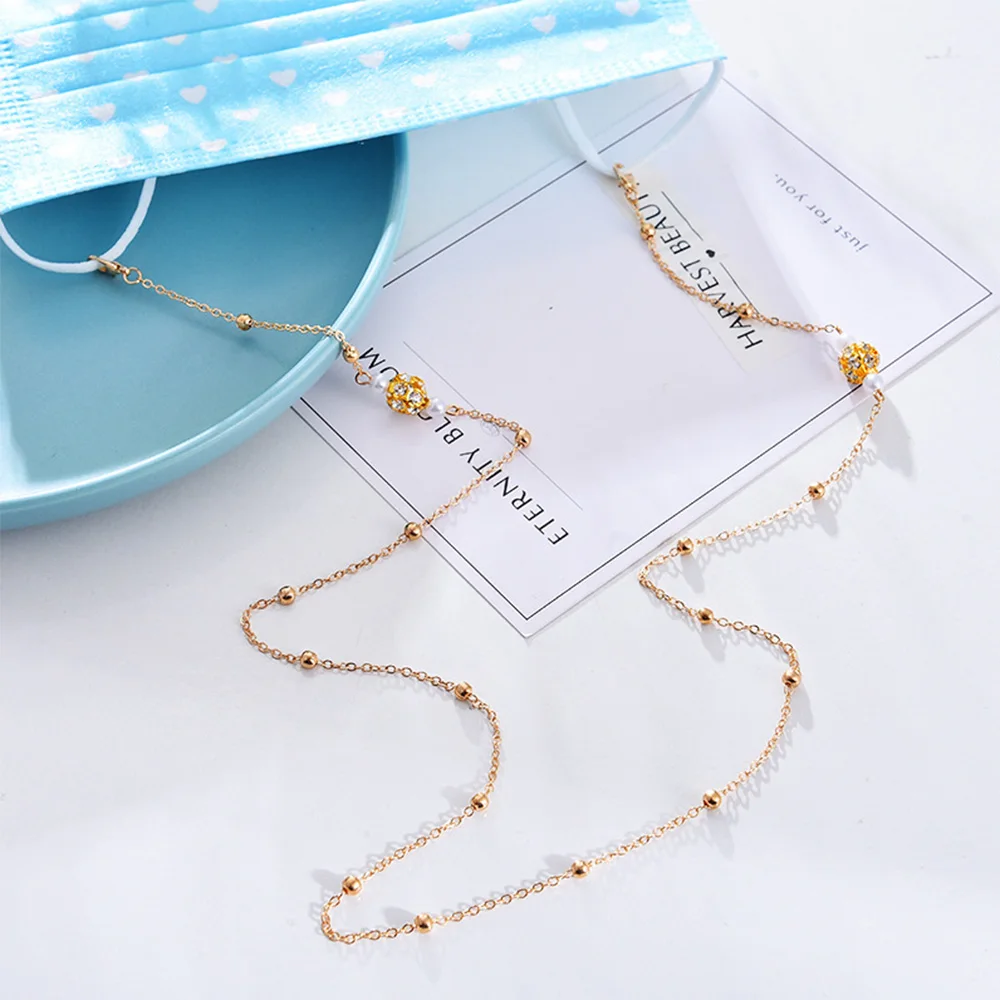 Crystal Bead Chain Imitation Pearl Lantern Anti-lost Eyeglasses Chain Mask Lanyards Mask Cord Holders Pearl Mask Chains
Crystal Bead Chain Imitation Pearl Lantern Anti-lost Eyeglasses Chain Mask Lanyards Mask Cord Holders Pearl Mask Chains