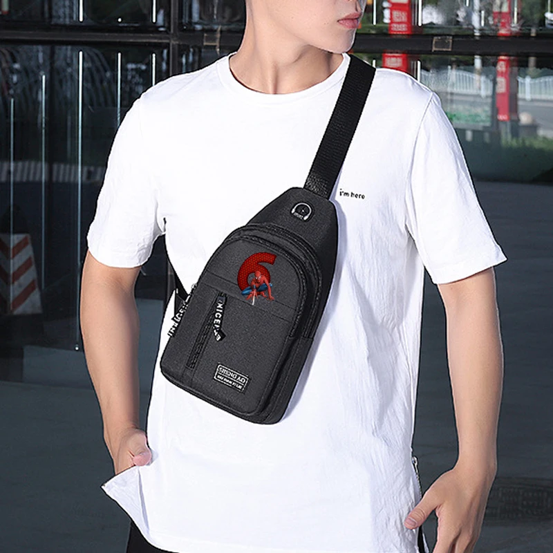 Spider-man Lucky Numbers 0-9 Multifunctional Chest Bag Men's Trend Oxford Cloth Shoulder Bag Casual Messenger Bag Handbags 2024
Spider-man Lucky Numbers 0-9 Multifunctional Chest Bag Men's Trend Oxford Cloth Shoulder Bag Casual Messenger Bag Handbags 2024