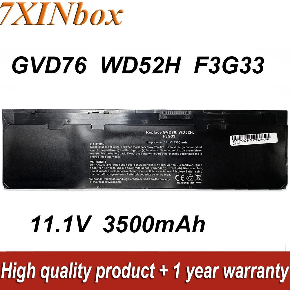 

Аккумулятор XINbox GVD76 WD52H VFV59 11,1 В 5200 мАч для ноутбука DELL Latitude E7240 E7250, Совместимые аккумуляторы для ноутбуков