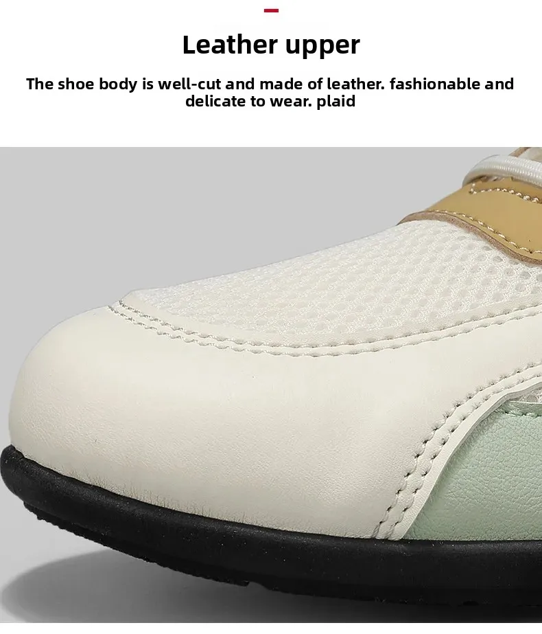 Men's Breathable Summer Sporty Casual Shoes Lightweight Versatile Soft Bottom Single Shoes PVC Outsole round Toe Non-Leather Men's Breathable Summer Sporty Casual Shoes Lightweight Versatile Soft Bottom Single Shoes PVC Outsole round Toe Non-Leather
