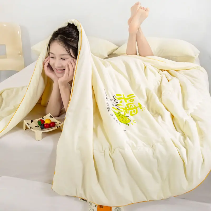 Corn Fiber Quilt Core Spring and Autumn Quilt Winter Quilt Dormitory Single Person Four Seasons Cotton Quilt Summer Cool Quilt
Corn Fiber Quilt Core Spring and Autumn Quilt Winter Quilt Dormitory Single Person Four Seasons Cotton Quilt Summer Cool Quilt