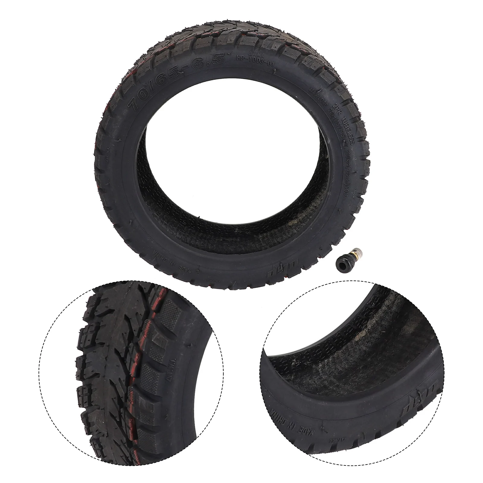 High Quality Hot Sale Practical Tubeless Tire Tyre Rubber 70/65-6.5 Electric Scooter Accessories Off-road Tire
High Quality Hot Sale Practical Tubeless Tire Tyre Rubber 70/65-6.5 Electric Scooter Accessories Off-road Tire