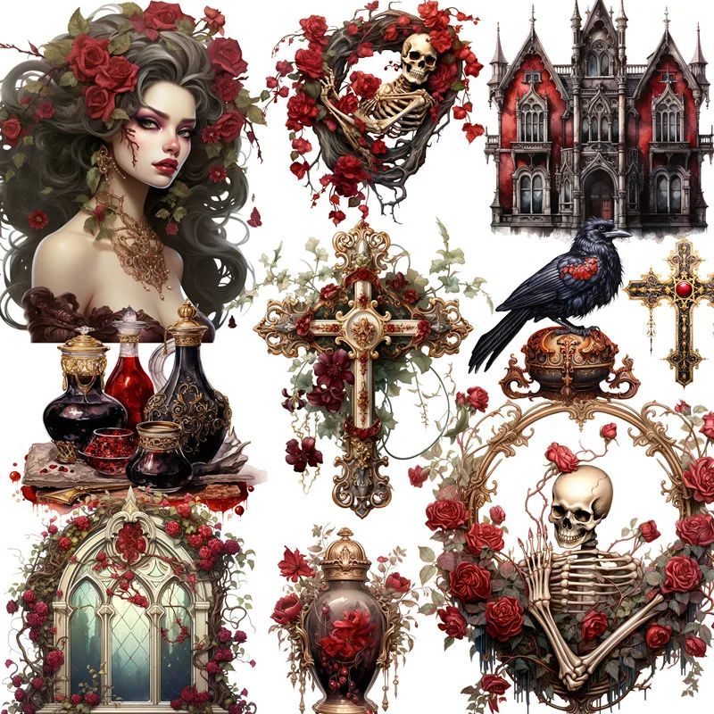 20Pcs/Pack Gothic Red and Black Skull Sticker DIY Craft Scrapbooking Album Junk Journal Decorative Stickers 2328
20Pcs/Pack Gothic Red and Black Skull Sticker DIY Craft Scrapbooking Album Junk Journal Decorative Stickers 2328