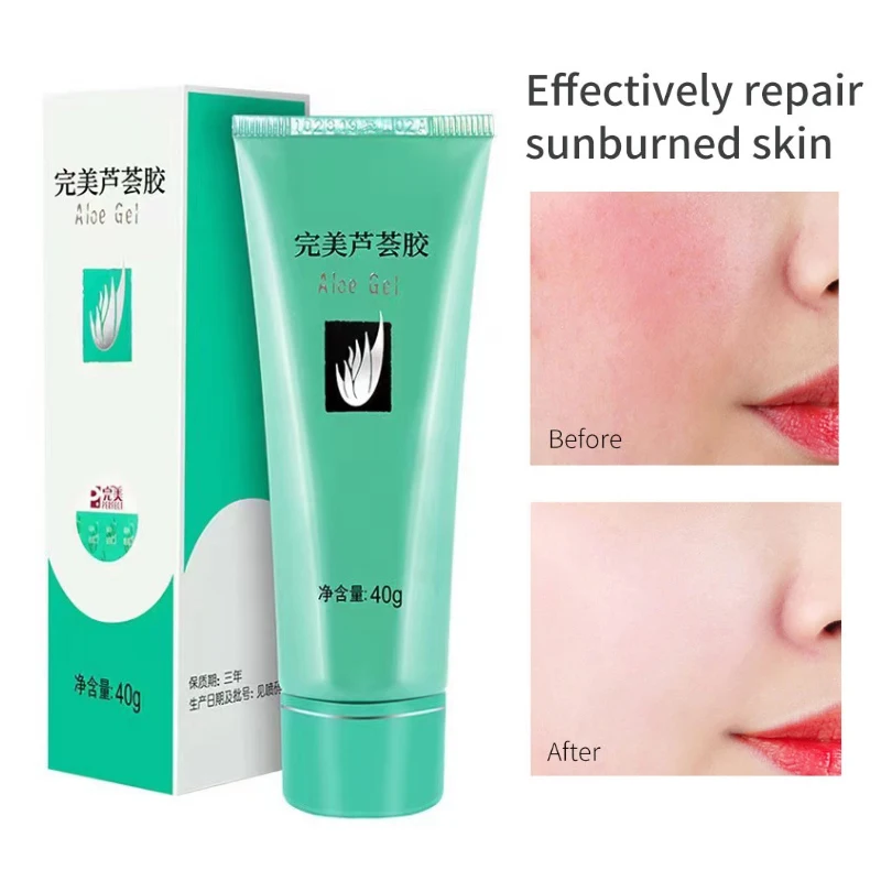 

40g PERFECT Aloe Vera Gel Moisturizing And Hydrating Acne Fade Scars Fade Acne Marks Solve After-Sun Repair Skin Care Original