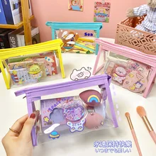 Cartoon Quicksand Pencil Bag Storage Bag Transparent Pencil Bag Large-capacity Stationery Bag Student Pencil Case
Cartoon Quicksand Pencil Bag Storage Bag Transparent Pencil Bag Large-capacity Stationery Bag Student Pencil Case