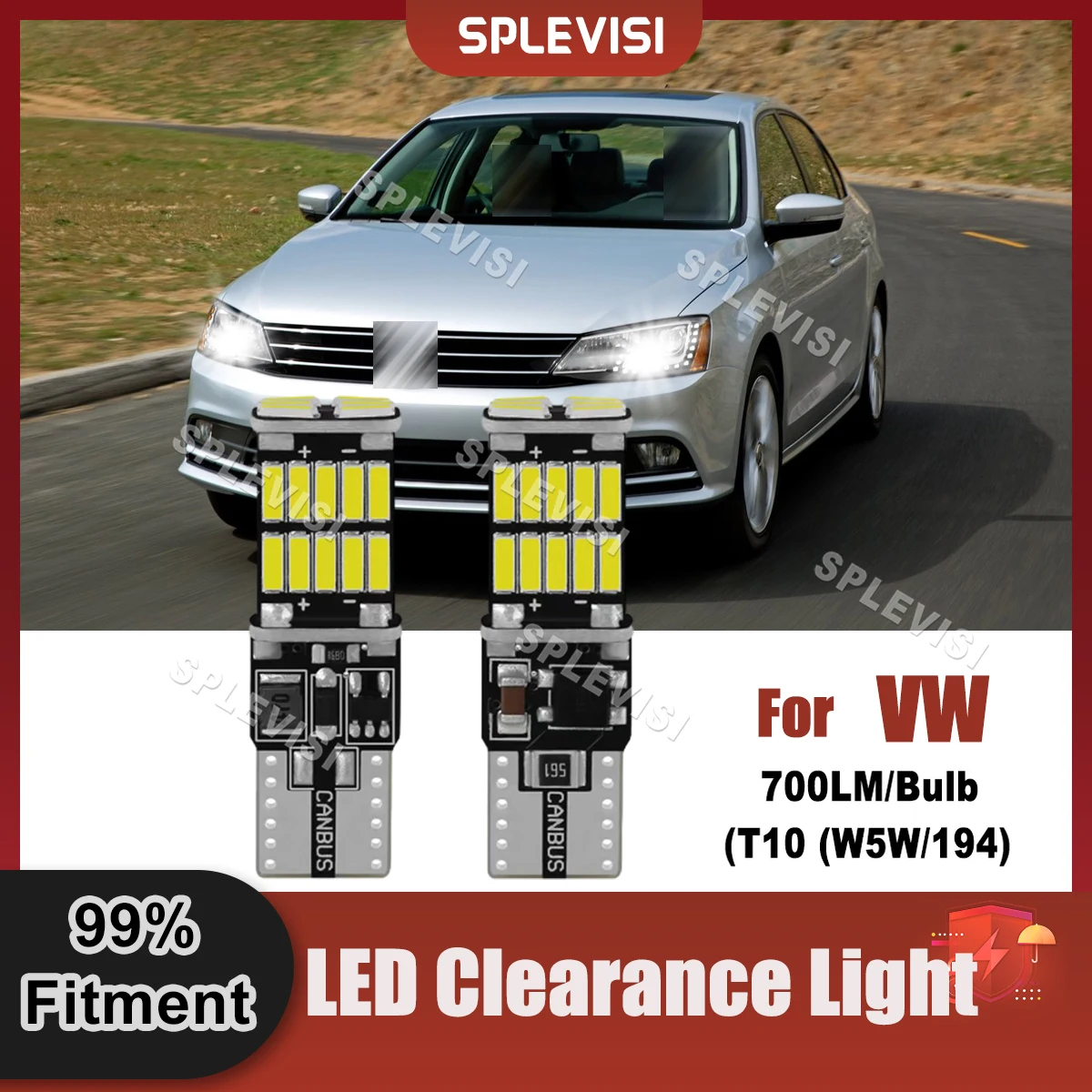 

Upgrade LED Clearance Lamp Light Bulb W5W T10 Canbus For VW Transporter mk5 mk6 T5 T6 Jetta 3 4 Beetle Amarok Touareg Tiguan 5N