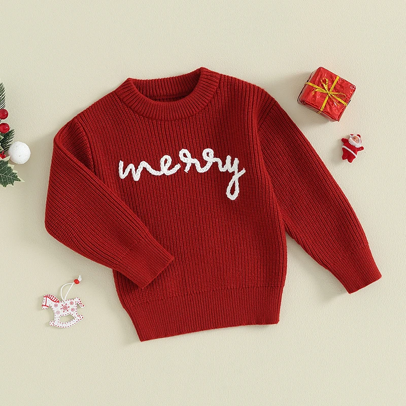 Baby Toddler Girl Boy Sweaters Long Sleeve Knit Christmas Sweater Chunky Crewneck Pullover Tops Winter Clothes
Baby Toddler Girl Boy Sweaters Long Sleeve Knit Christmas Sweater Chunky Crewneck Pullover Tops Winter Clothes