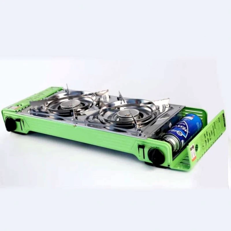 Picnic Camping Portable Bbq Cooker Built-In Two Burner Hiking Folding Backpacking Gas Stove
Picnic Camping Portable Bbq Cooker Built-In Two Burner Hiking Folding Backpacking Gas Stove