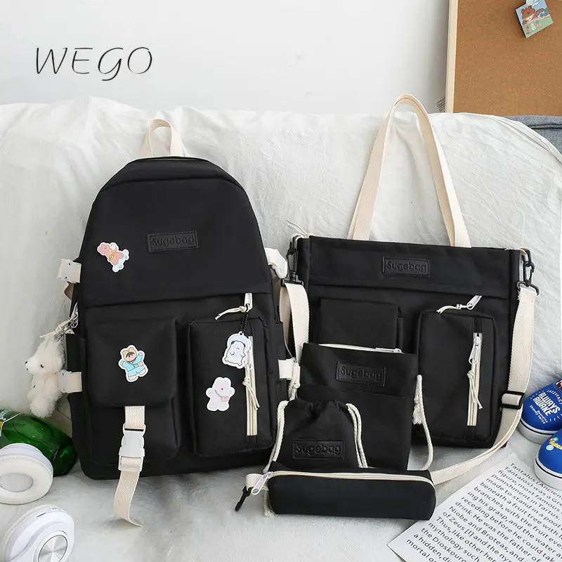 Backpack set Schoolbag /Handbags/Drawstring/minibags/Zipper bags Five Bags/Lot for Student Large Capacity Primary Schoolbags
Backpack set Schoolbag /Handbags/Drawstring/minibags/Zipper bags Five Bags/Lot for Student Large Capacity Primary Schoolbags