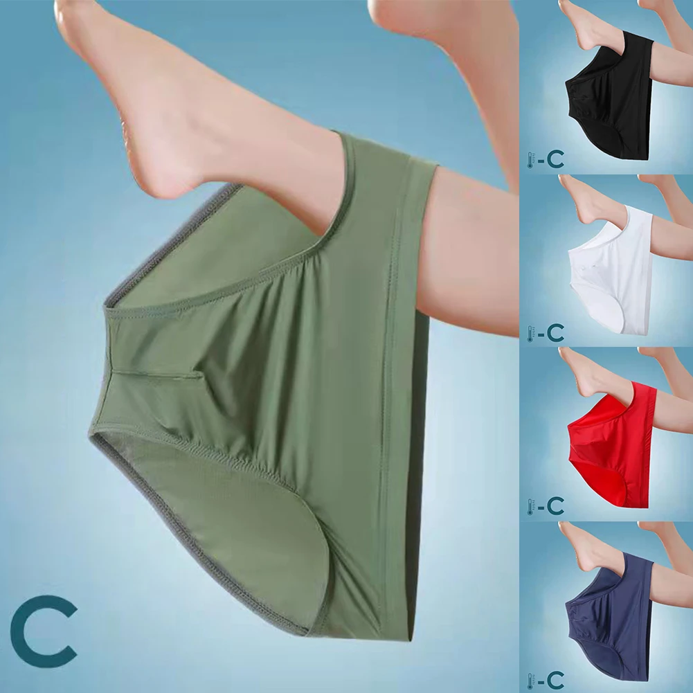 Ice Silk Brief Mens Low-Rise Underwear Summer Thin Underpant Breathable Panties Male Bulge Pouch Bikinis Trunks Solid Lingeries
Ice Silk Brief Mens Low-Rise Underwear Summer Thin Underpant Breathable Panties Male Bulge Pouch Bikinis Trunks Solid Lingeries