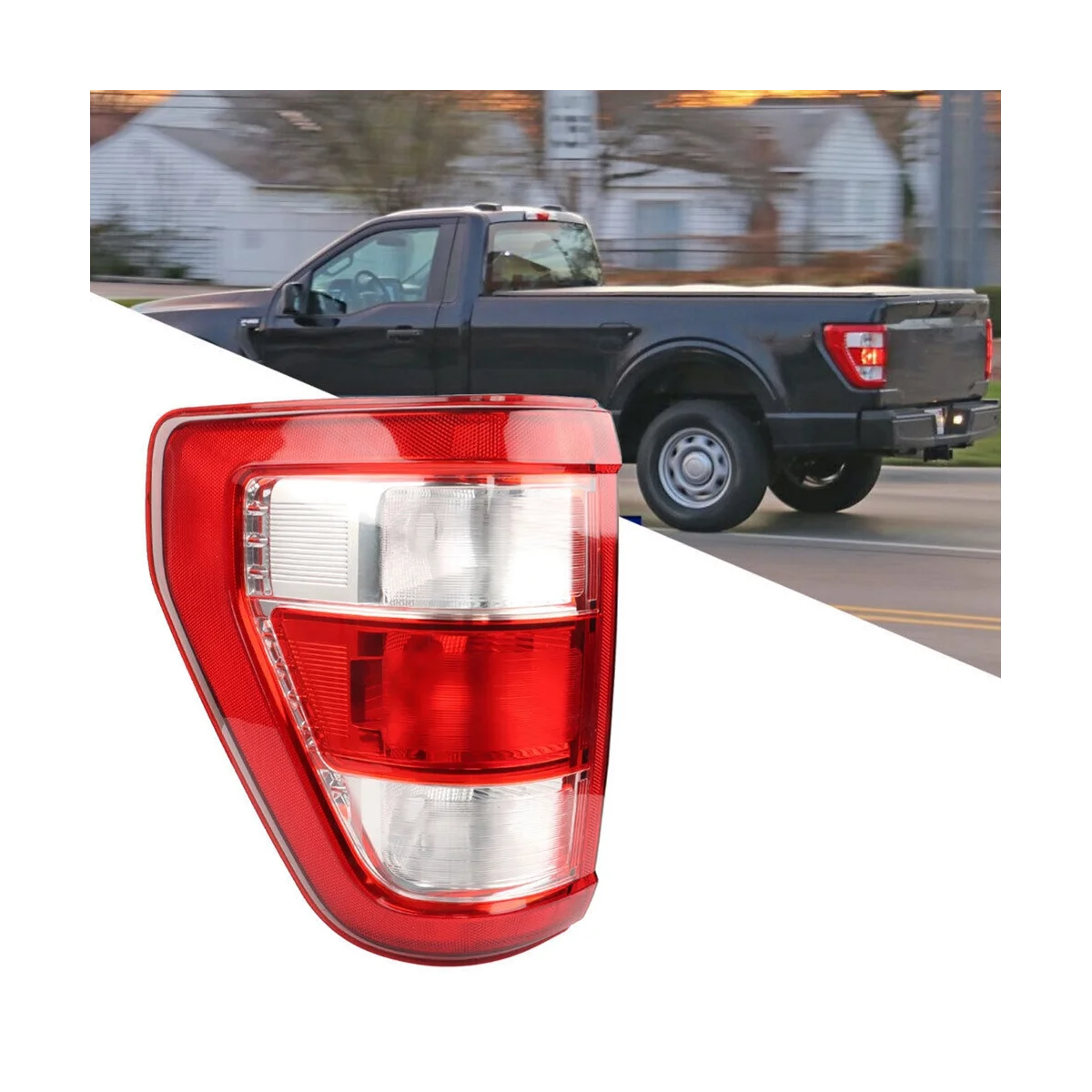 

1 Pc RH Car Brake Light 12V Halogen Rear Tail Light for Ford F150 21-23 Reversing Light Assembly ML3Z13405E