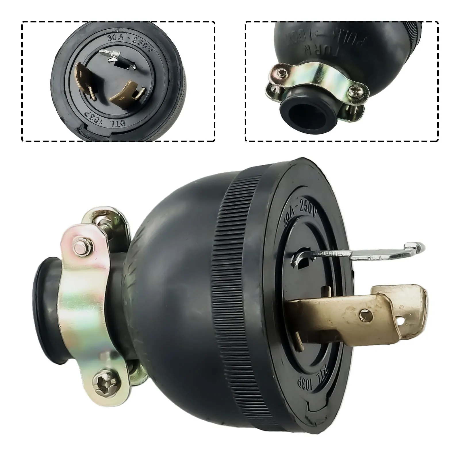 170f GX160 5 X 7.5cm/ 2'' X 3''(D*H) Generator Plug Three-Pole Plug 30A AC 250V 168f 2kw Electrical Equipment
170f GX160 5 X 7.5cm/ 2'' X 3''(D*H) Generator Plug Three-Pole Plug 30A AC 250V 168f 2kw Electrical Equipment