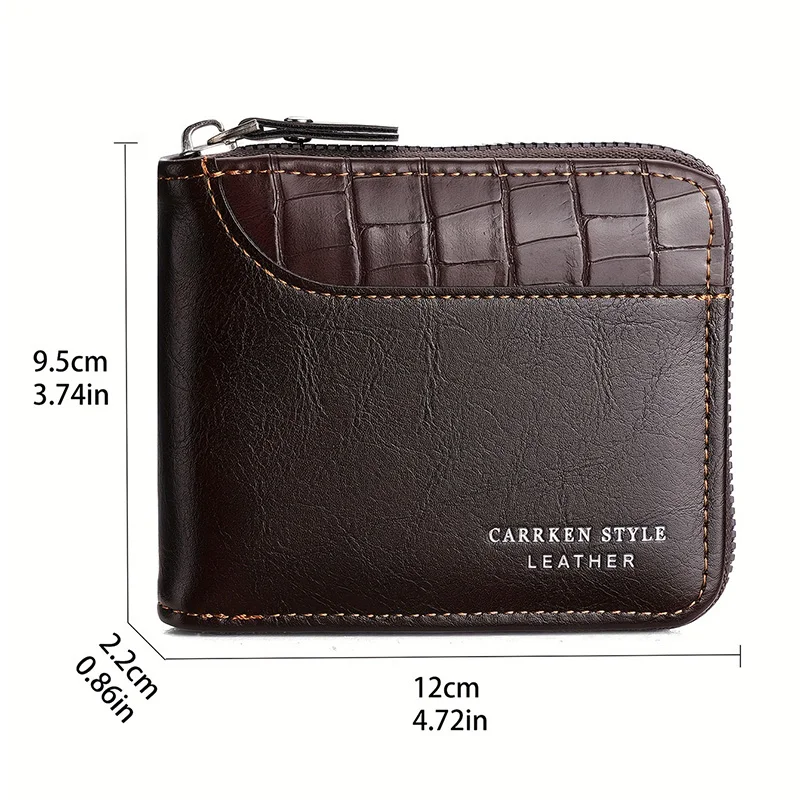 Leather Men’s Wallet Luxury Men's Purse Male Zipper Card Holders with Coin Pocket RFID Wallets Gifts for Men Money Bag 1 Mallzona S25a265a4a72f4097a40f489e3960e44dF Leather Men’s Wallet Luxury Men's Purse Male Zipper Card Holders with Coin Pocket RFID Wallets Gifts for Men Money Bag Mallzona