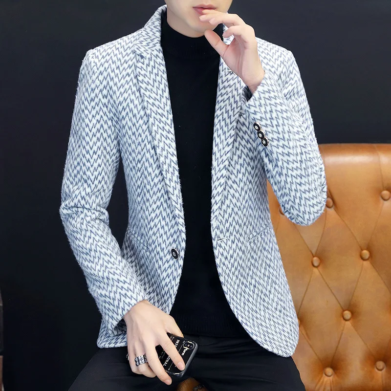 2023 Autumn and Winter Fashion New Men's Casual Boutique Business Woolen Thick Suit Dress Blazers Jacket Coat
2023 Autumn and Winter Fashion New Men's Casual Boutique Business Woolen Thick Suit Dress Blazers Jacket Coat
