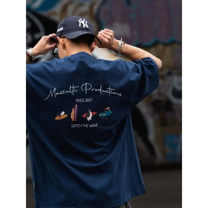 2023 new summer fun surfing children fun printed short-sleeved loose hip-hop casual couple style versatile top for men and women
2023 new summer fun surfing children fun printed short-sleeved loose hip-hop casual couple style versatile top for men and women