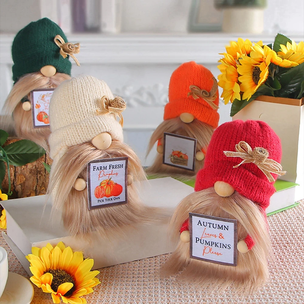 Thanksgiving Knitted Midget Doll Harvest Festival Faceless Elf Dwarf Decoration Autumn Gnome Decorations Plush Toy For Children
Thanksgiving Knitted Midget Doll Harvest Festival Faceless Elf Dwarf Decoration Autumn Gnome Decorations Plush Toy For Children