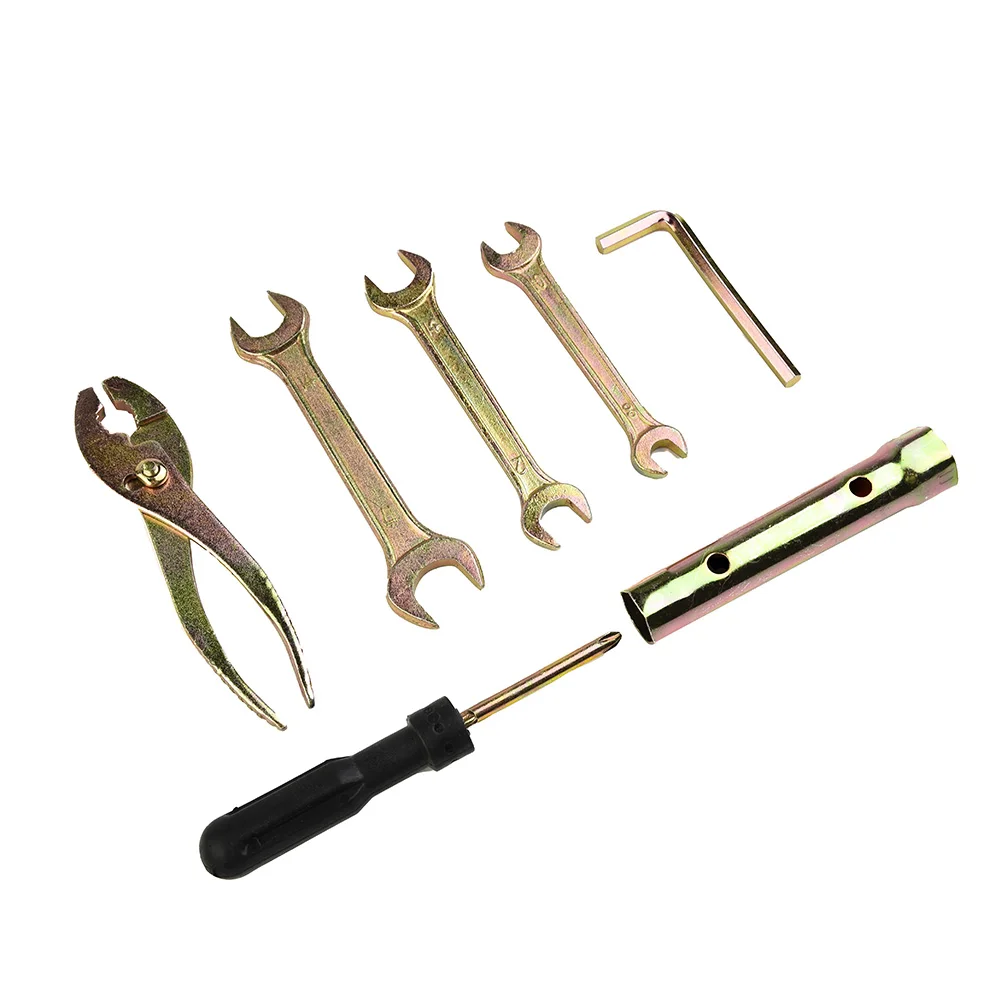 7pcs Motorcycle Repair Tool Motorbike Wrench Tools Plug Screwdriver Sleeve Pliers Wrenches Kit Accessories Spark Universal
7pcs Motorcycle Repair Tool Motorbike Wrench Tools Plug Screwdriver Sleeve Pliers Wrenches Kit Accessories Spark Universal