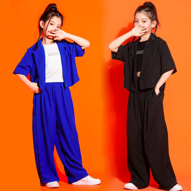 Детская одежда в стиле K-POP, короткий Блейзер, укороченная куртка, топ свободного кроя, уличная одежда, костюм, брюки для девочек, костюм для джазовых танцев, одежда
Детская одежда в стиле K-POP, короткий Блейзер, укороченная куртка, топ свободного кроя, уличная одежда, костюм, брюки для девочек, костюм для джазовых танцев, одежда