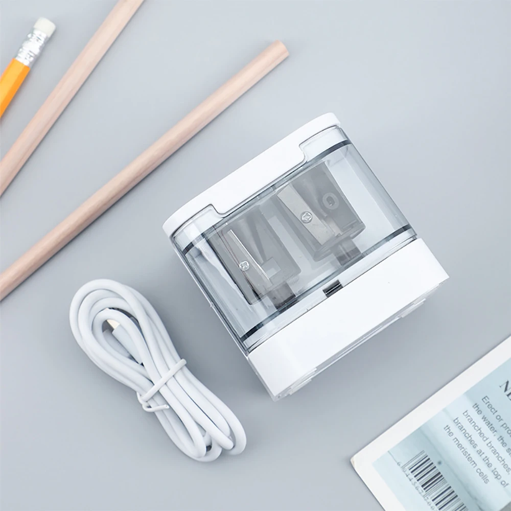 1 шт. точилка для карандашей с USB и батареей, двойной режим, двойное отверстие, безопасная крышка, задняя часть, школа, офис, товары в подарок
1 шт. точилка для карандашей с USB и батареей, двойной режим, двойное отверстие, безопасная крышка, задняя часть, школа, офис, товары в подарок