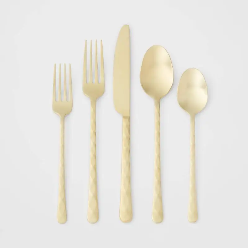 

20pack Champagne Flatware Set