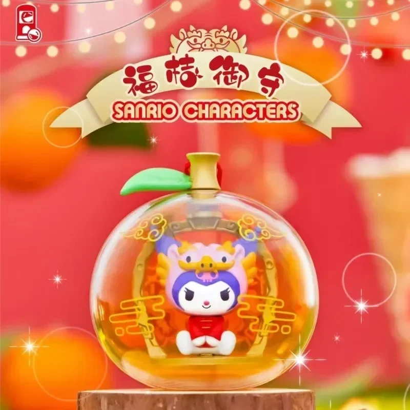 

Blind Box 2024 New Sanrio Kuromi Lucky Orange Amulet Series Action Figures Collectable Doll Desktop Ornaments New Year Gifts Toy