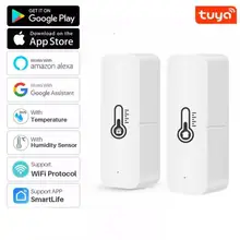 Tuya WIFI Bluetooth Temperature And Humidity Sensor For Alexa Google Home Indoor Hygrometer Controller Smart Home APP Monitoring
Tuya WIFI Bluetooth Temperature And Humidity Sensor For Alexa Google Home Indoor Hygrometer Controller Smart Home APP Monitoring