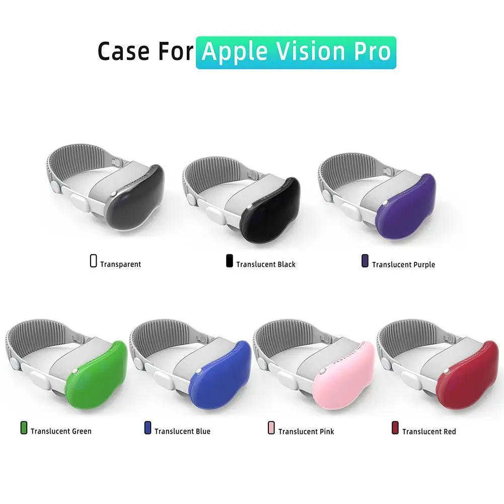 

For Apple Vision Pro TPU Protective Case Anti-scratch Transparent Dustproof VR Glasses Anti Slip Protective Sleeve Protector