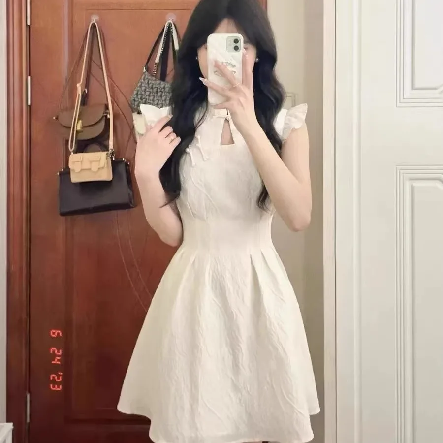 Mini Dress with Lining White Elegant Short Dress for Special Party Women's 2024 New A Line Summer Trend Hollow Out Dressess
Mini Dress with Lining White Elegant Short Dress for Special Party Women's 2024 New A Line Summer Trend Hollow Out Dressess