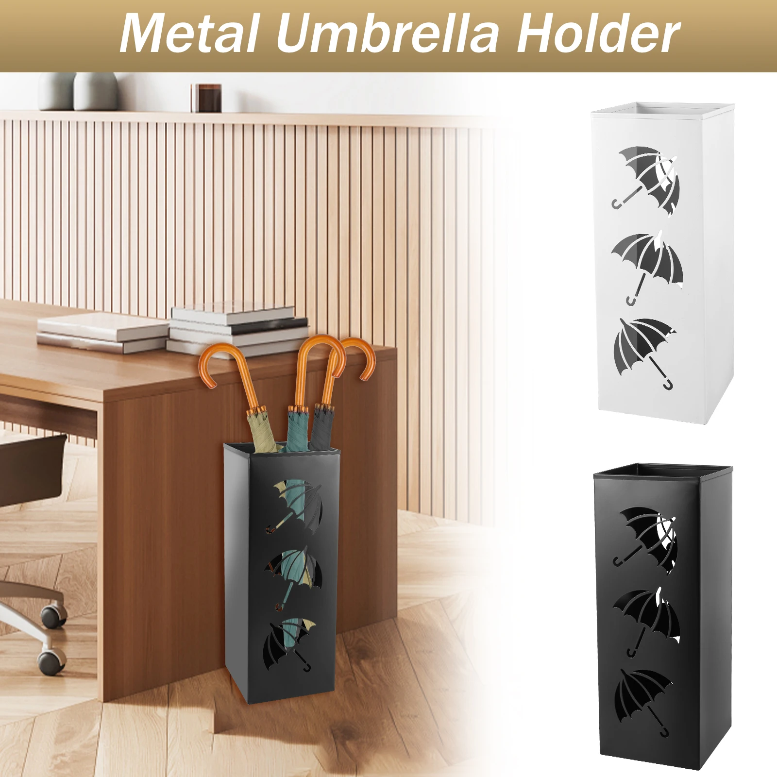 Metal Umbrella Holder Free Standing Umbrella Stand Rack Decorative Umbrella Holder Bin Multipurpose Walking Sticks Holder for
Metal Umbrella Holder Free Standing Umbrella Stand Rack Decorative Umbrella Holder Bin Multipurpose Walking Sticks Holder for