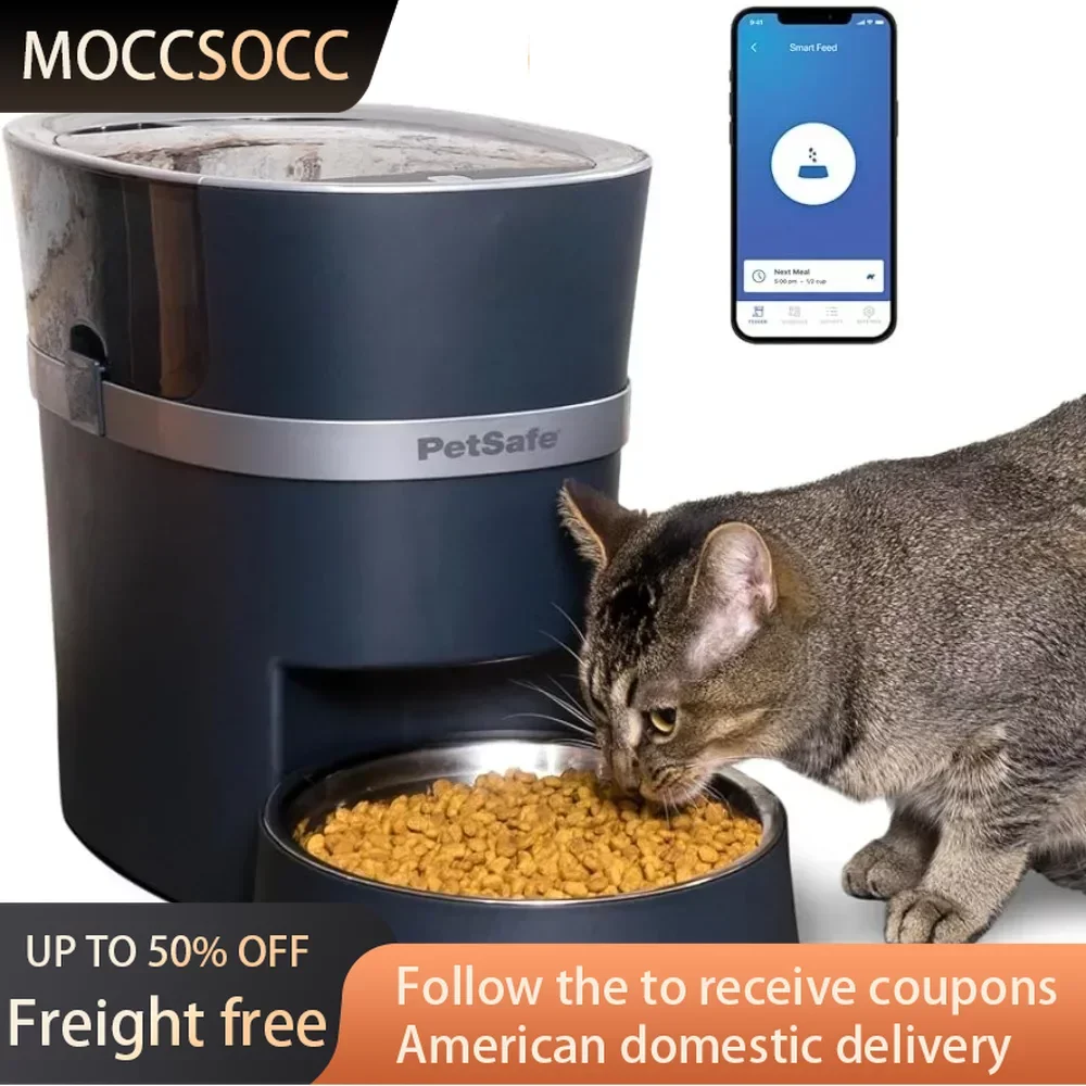 

Smart Feed - Electronic Pet Feeder for Cats & Dogs - 6L/24 Cup Capacity - Programmable Mealtimes Freight free