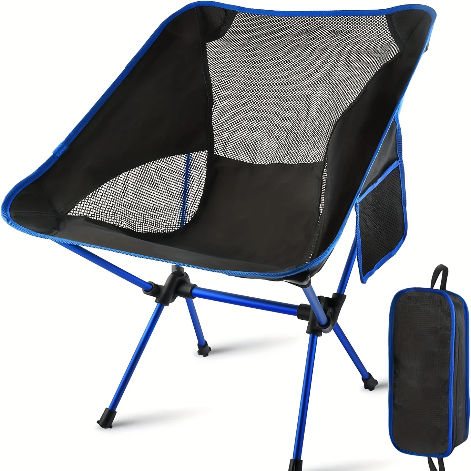 Ultra-Light Folding Camping Chair with Side Pocket and Carry Bag - Perfect for Backpacking, Hiking, Gardening, Beach Trips and T
Ultra-Light Folding Camping Chair with Side Pocket and Carry Bag - Perfect for Backpacking, Hiking, Gardening, Beach Trips and T