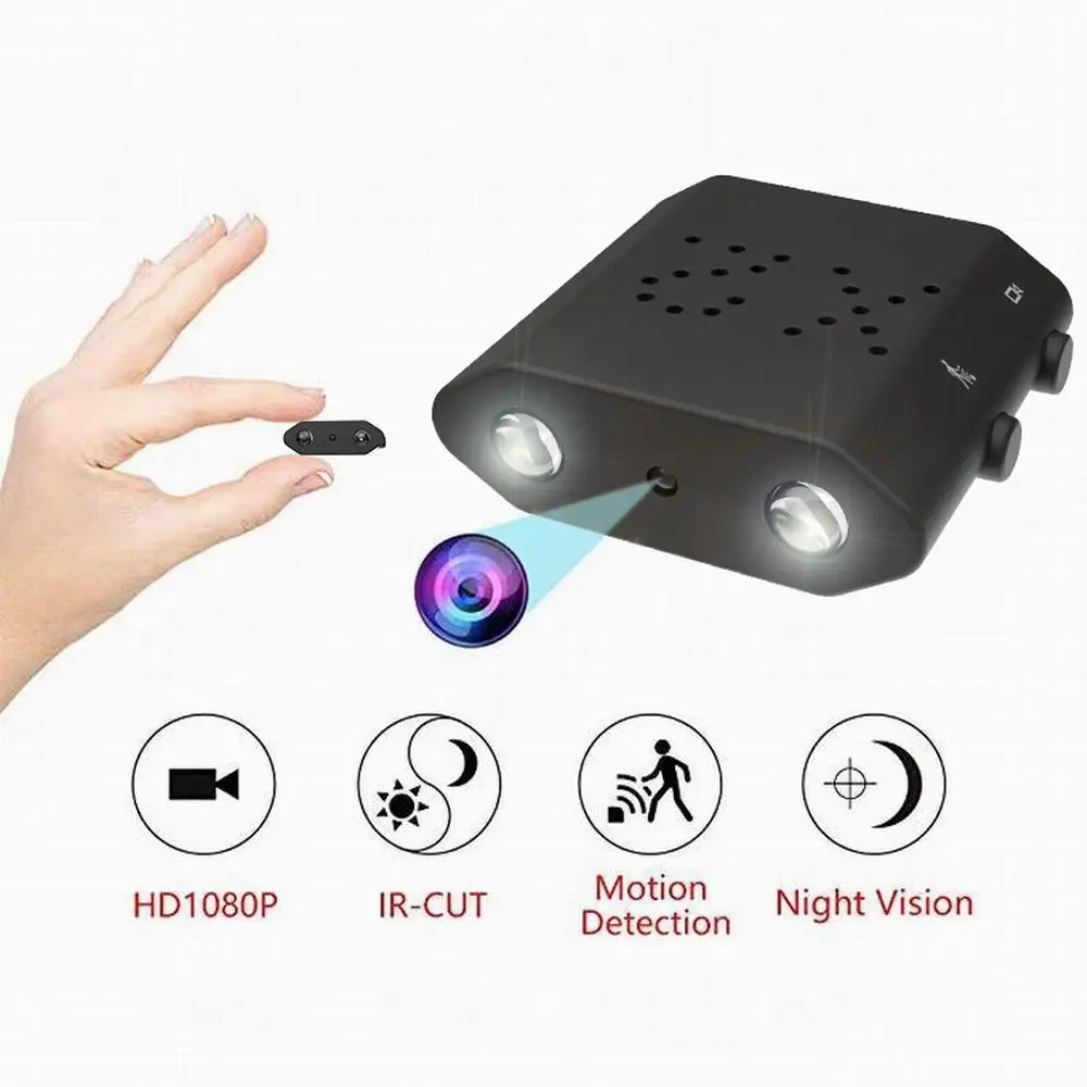 Mini Camera WIFI 1080P HD IR Night Vision Body Cam Built-in Battery IP Camera supports TF cards motion detection
Mini Camera WIFI 1080P HD IR Night Vision Body Cam Built-in Battery IP Camera supports TF cards motion detection
