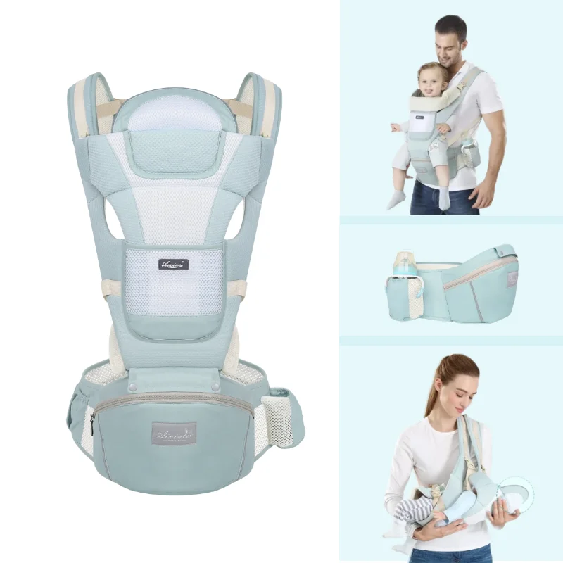 

Baby Carrier Waist Stool with Storage Bagbaby Hip seat Ergonomic with Diper Space Kangaroo Bag Carry Belt Travel Accessories