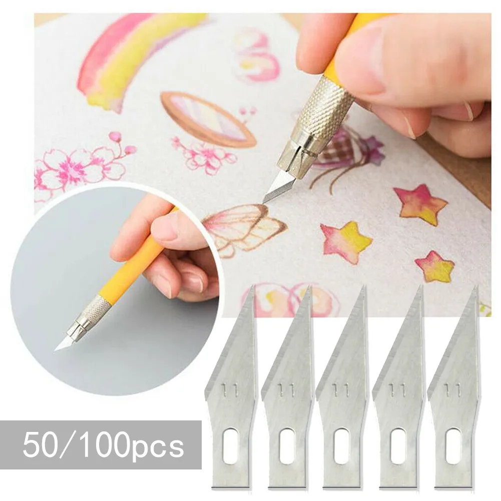100/50pcs Silver Hobby Blades SK-5 Graver Multi Tool Craft For X-Acto Exacto Tool Art Work Cutting Carving Paper Sculpture
100/50pcs Silver Hobby Blades SK-5 Graver Multi Tool Craft For X-Acto Exacto Tool Art Work Cutting Carving Paper Sculpture