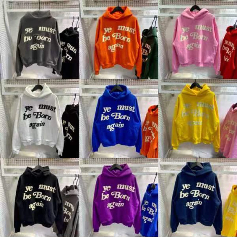 New Classic Foam Logo Ye Must Be Born Again Hoodie Men Women Best Quality Oversize Kanye West CPFM.XYZ Sweatshirts Multicolor
New Classic Foam Logo Ye Must Be Born Again Hoodie Men Women Best Quality Oversize Kanye West CPFM.XYZ Sweatshirts Multicolor