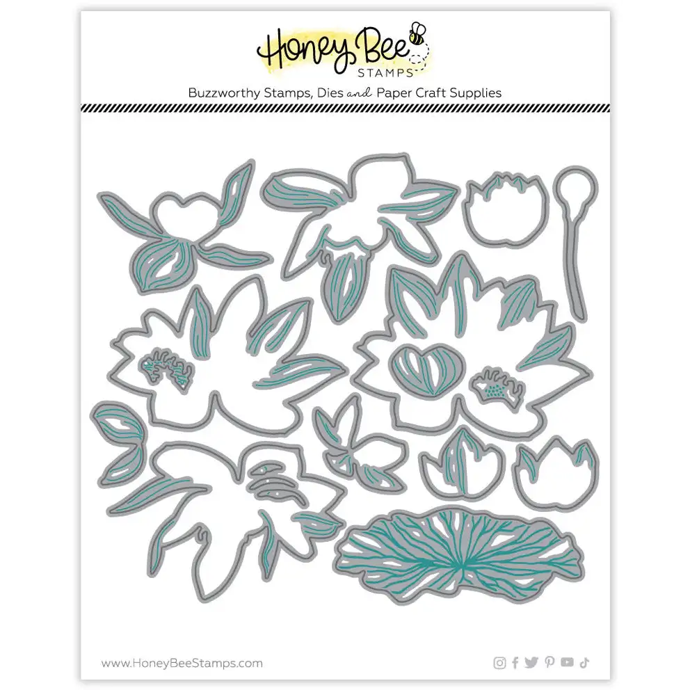 

Summer Water Lily Flower Metal Cutting Dies Scrapbook Embossed Make Paper Card Album Diy Craft Template Decoration 2023 New